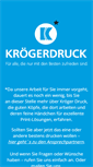 Mobile Screenshot of kroegerdruck.de